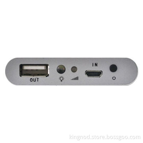 5,200mAh Capacity Power Bank with 5V/1A Output/LED Flashlight, Polymer Battery, Aluminum Cover